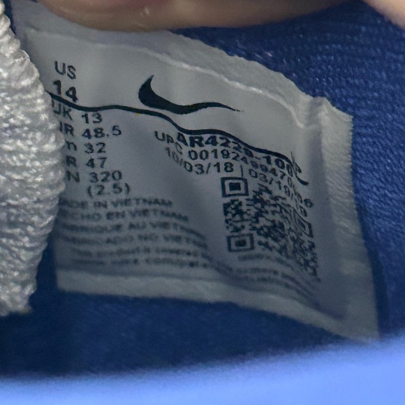 Nike KD 12 Warriors Home White/Blue size 14 MEN’S BASKETBALL SHOES - Picture 8 of 8